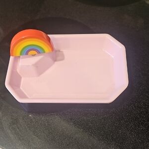 Nora Fleming Lavender Tray with Embossed Logo